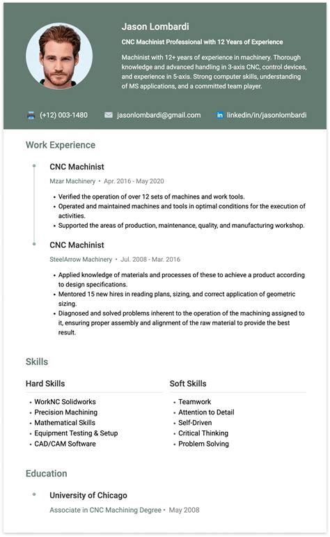 cnc machine operator resume templates|cnc machinist resume template.